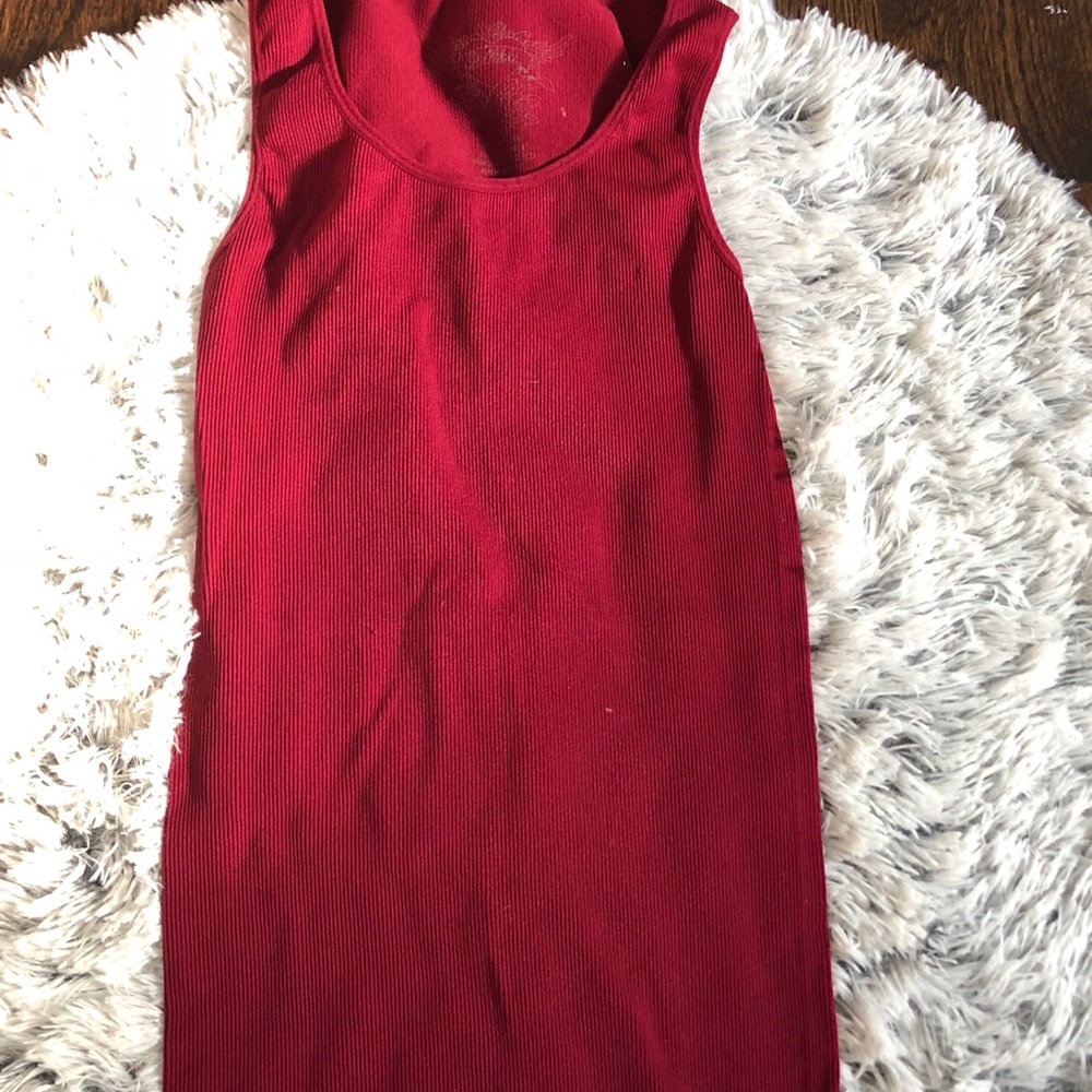 Red tank top